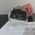 Paperweight de cristal da forma da estrela com logotipo personalizado para lembranças